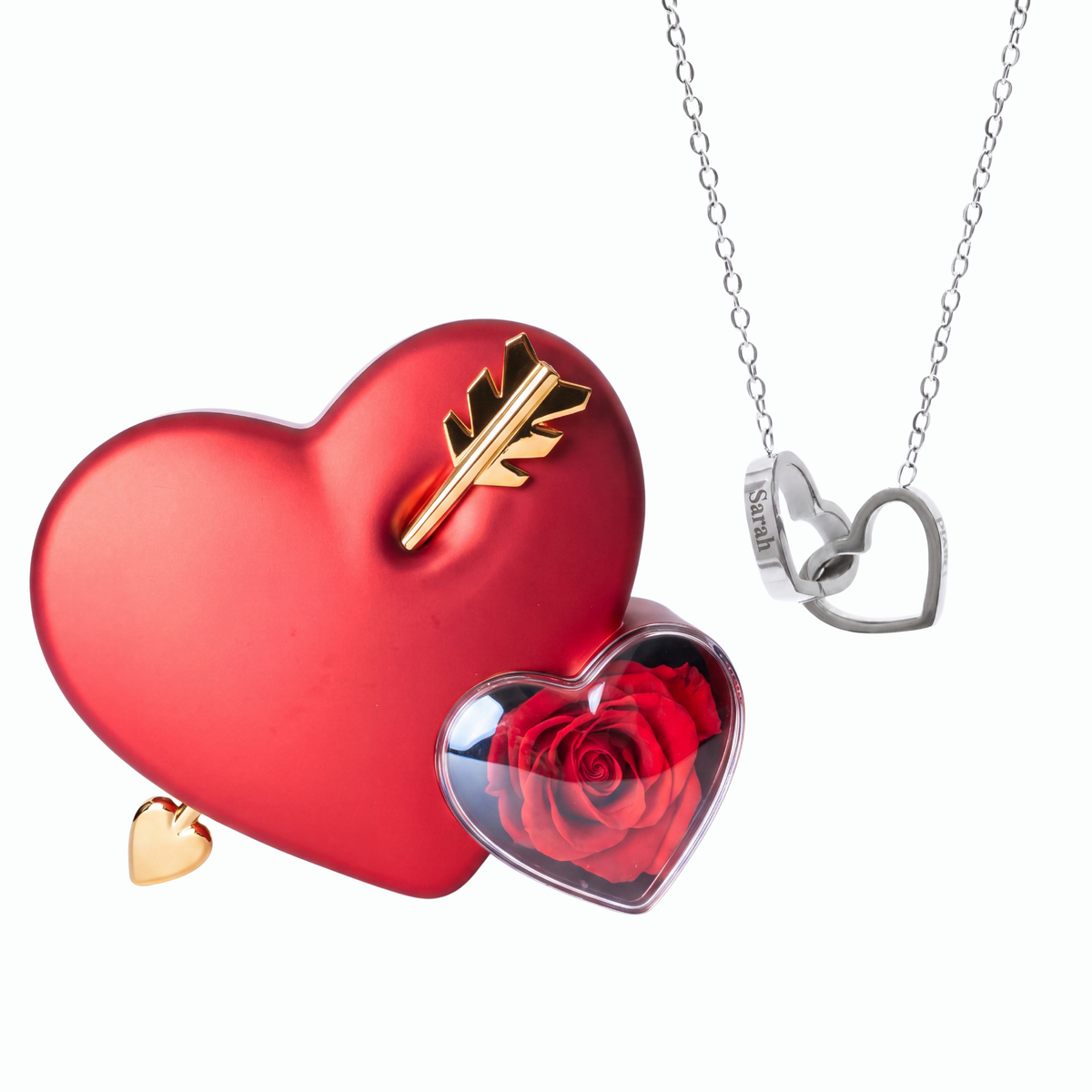 Eternal Heart & Personalized Necklace