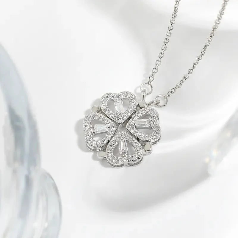 Collier trèfle coeurs - Soraya Memories