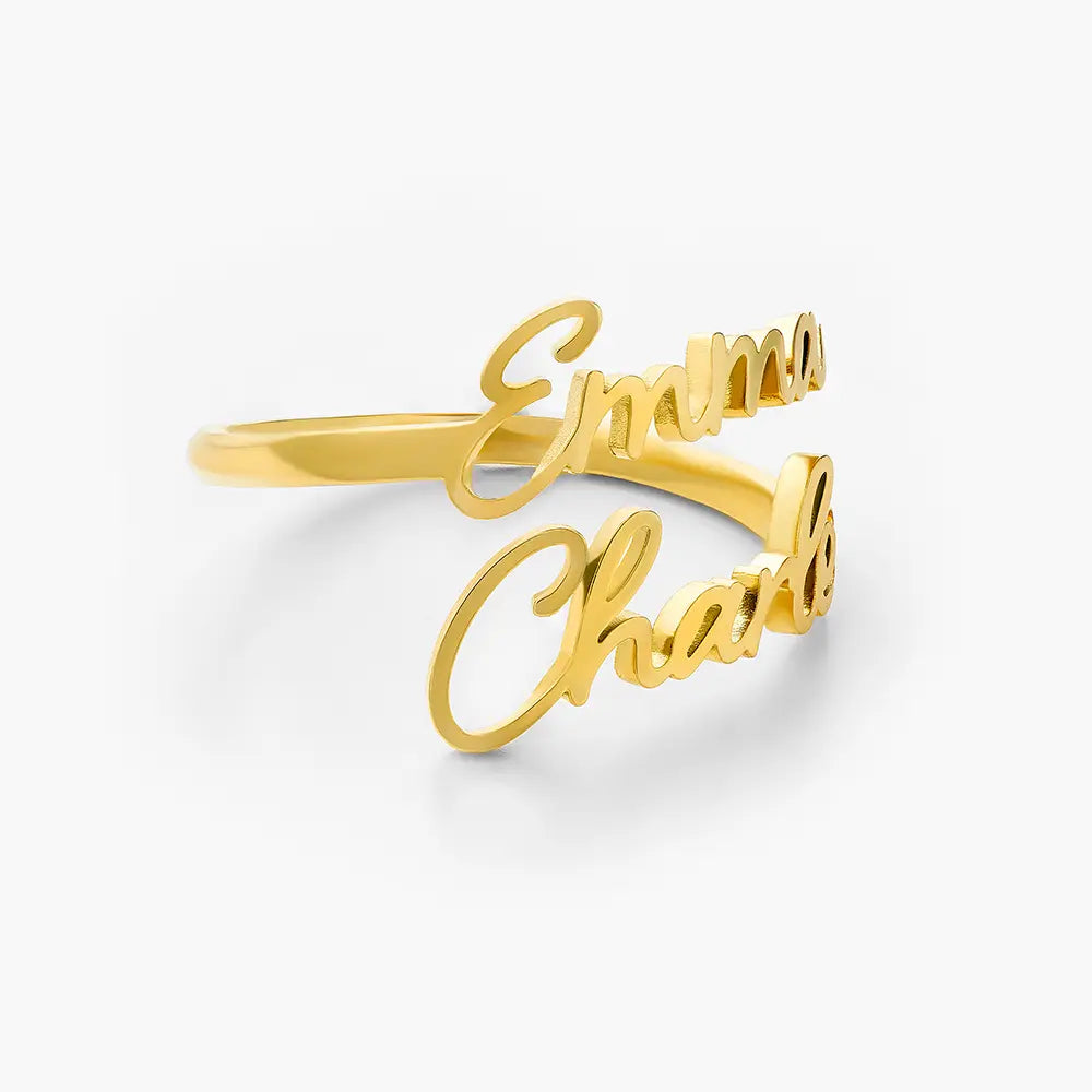 Anillo con nombre personalizado