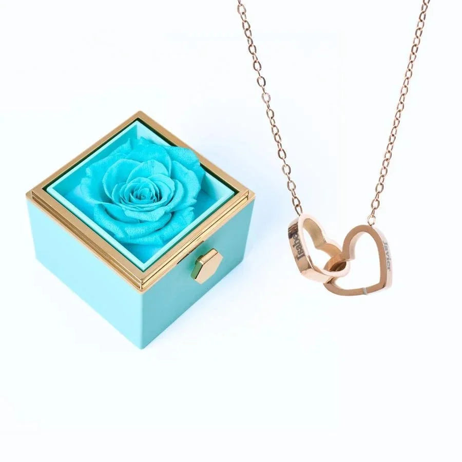 Roses Éternelles & Collier Personnalisé - Soraya Memories