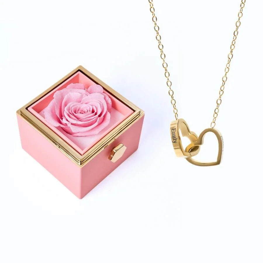 Roses Éternelles & Collier Personnalisé - Soraya Memories