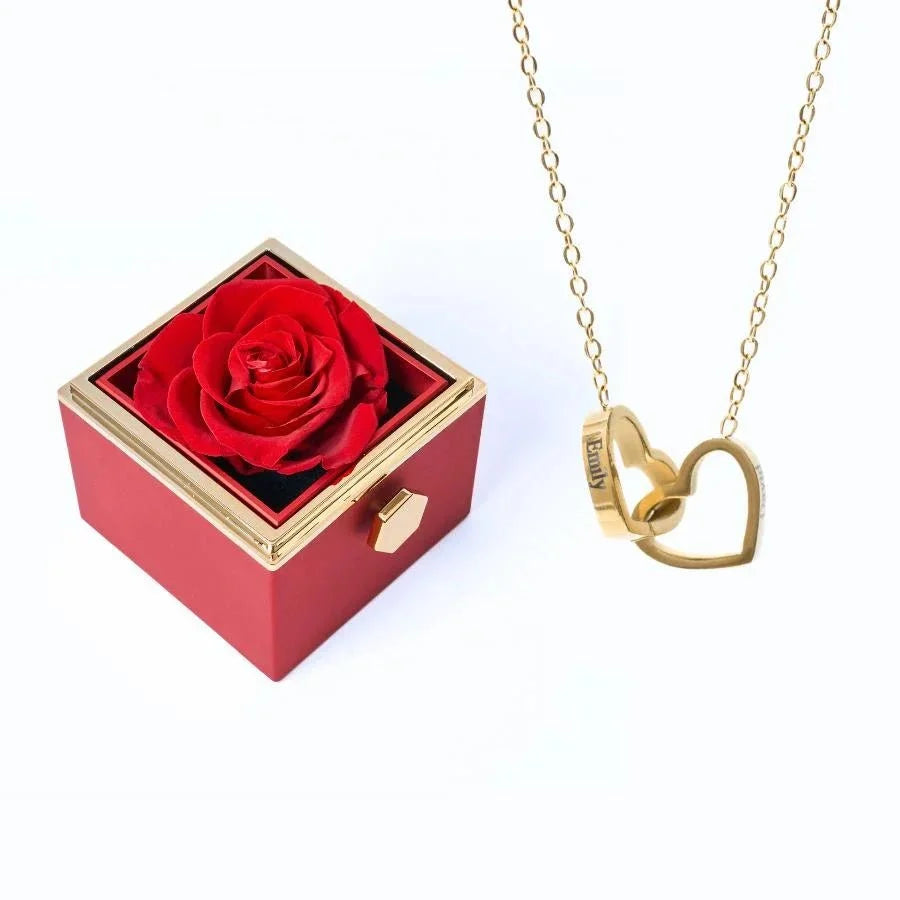 Roses Éternelles & Collier Personnalisé - Soraya Memories