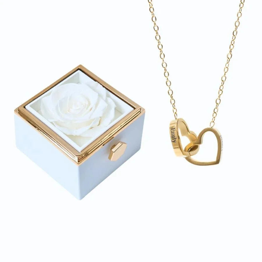 Roses Éternelles & Collier Personnalisé - Soraya Memories