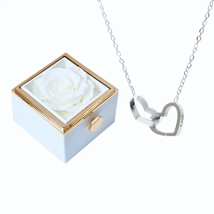 Roses Éternelles & Collier Personnalisé - Soraya Memories