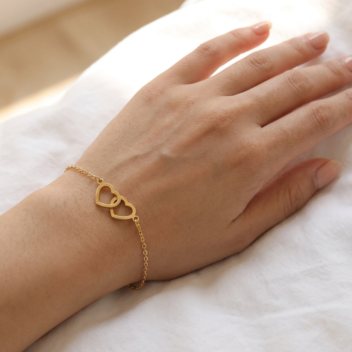 Matching Personalized Bracelet worn on the wrist