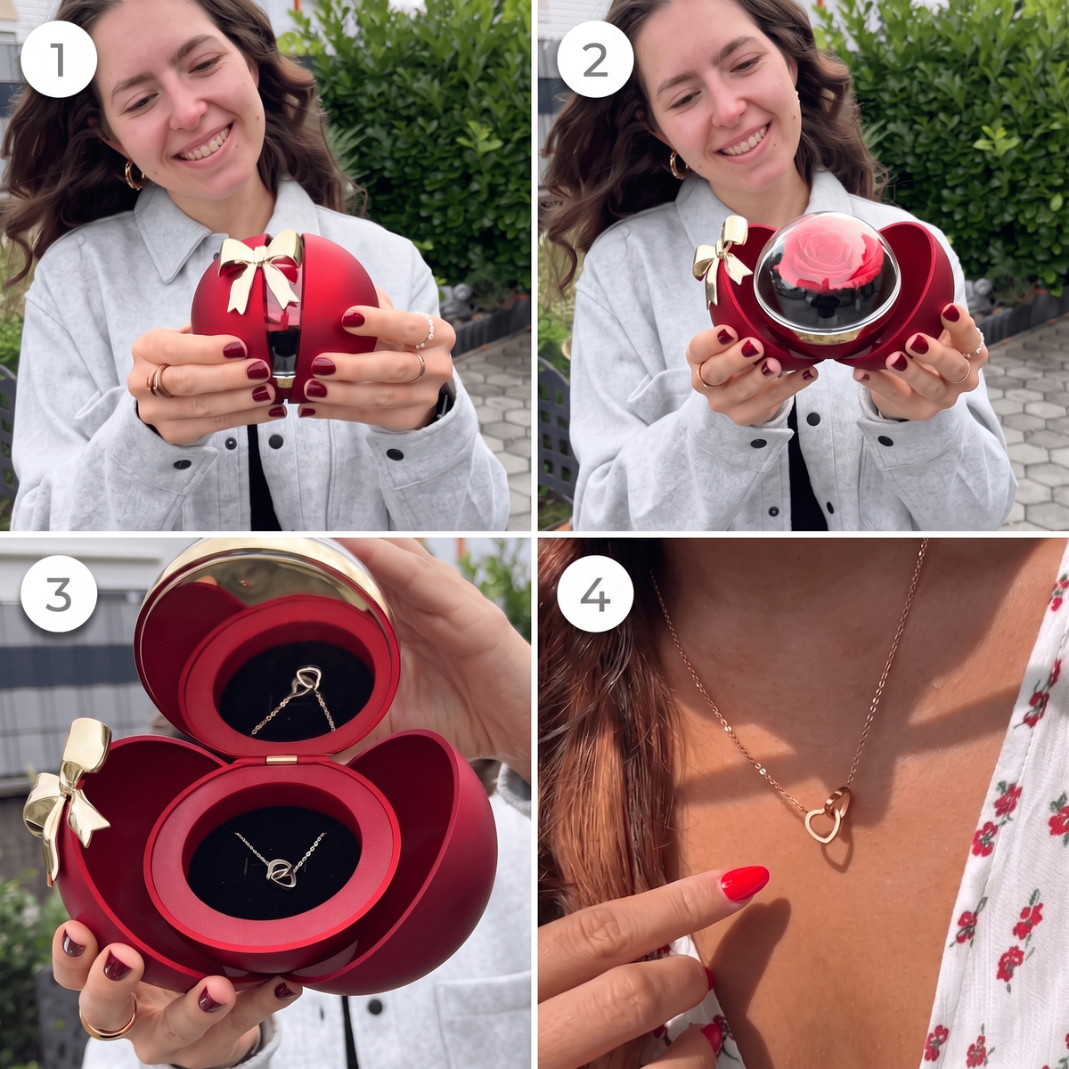 Eternal Globe & Personalized Necklace