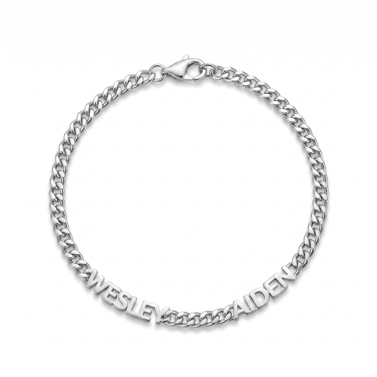 Pulsera de cadena con nombre personalizado
