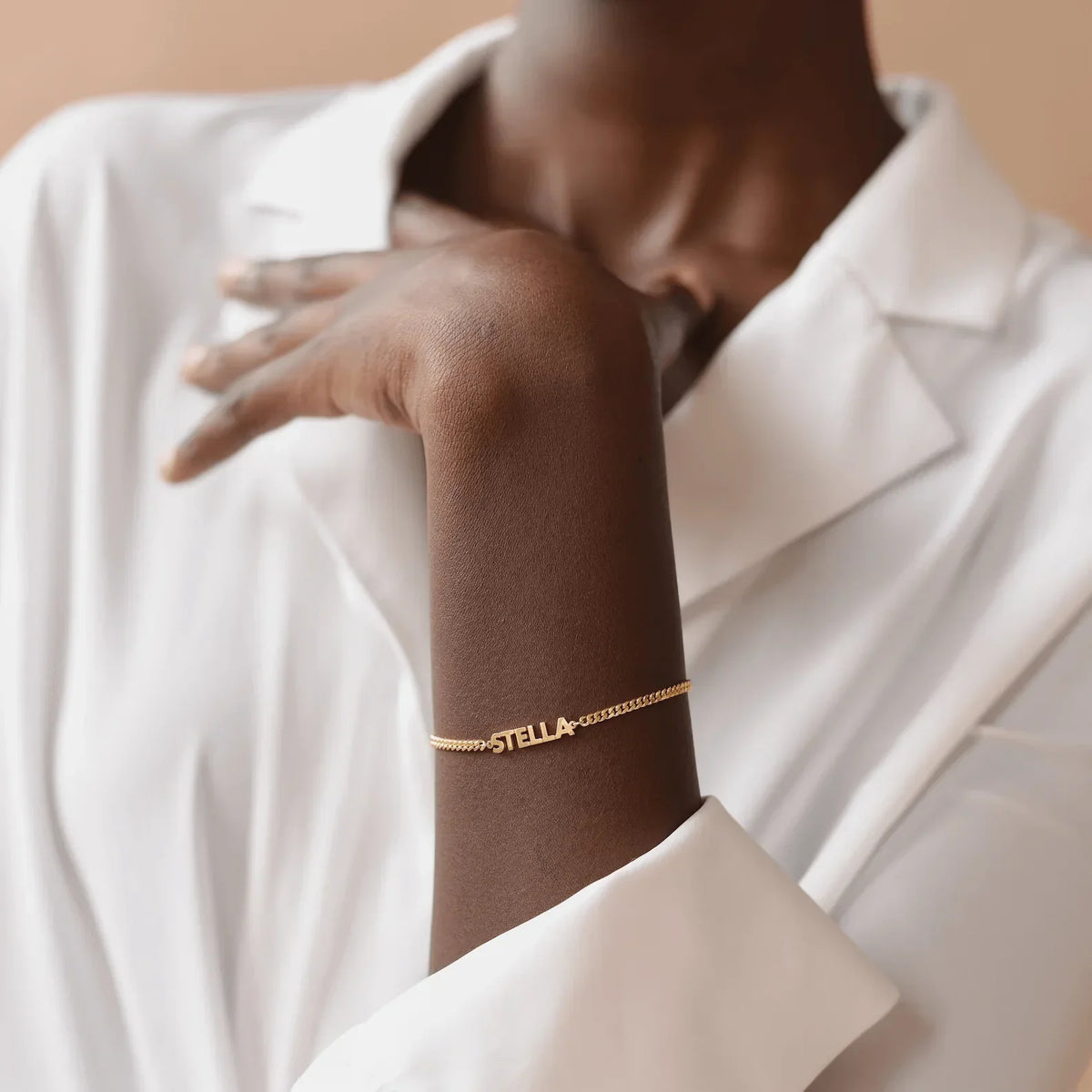 Pulsera de cadena con nombre personalizado