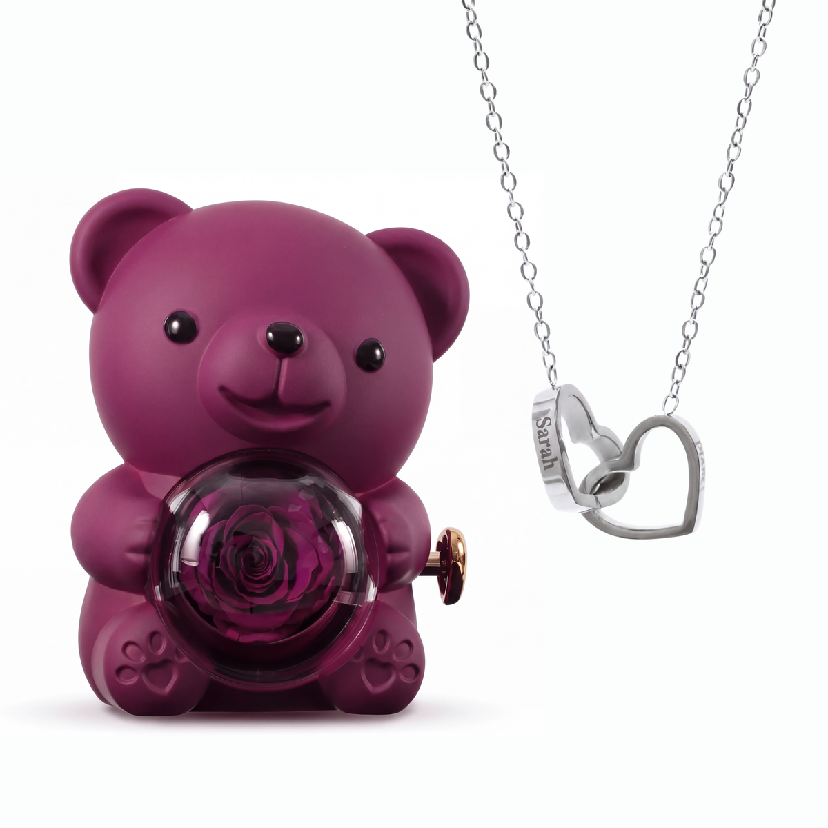 Eternal Bear & Personalized Necklace