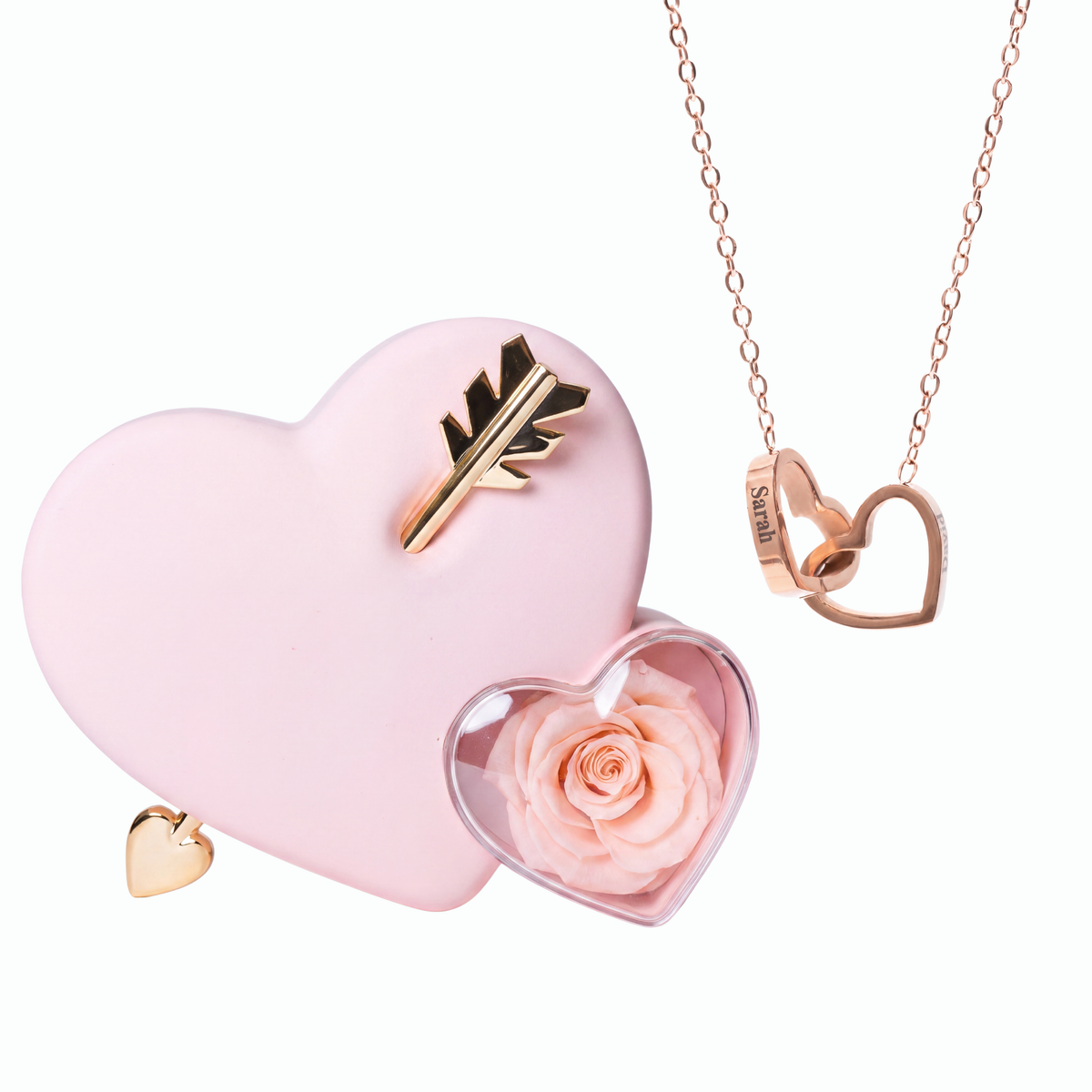 Eternal Heart & Personalized Necklace