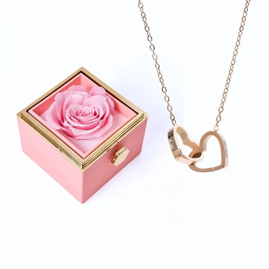 Roses Éternelles & Collier Personnalisé - Soraya Memories