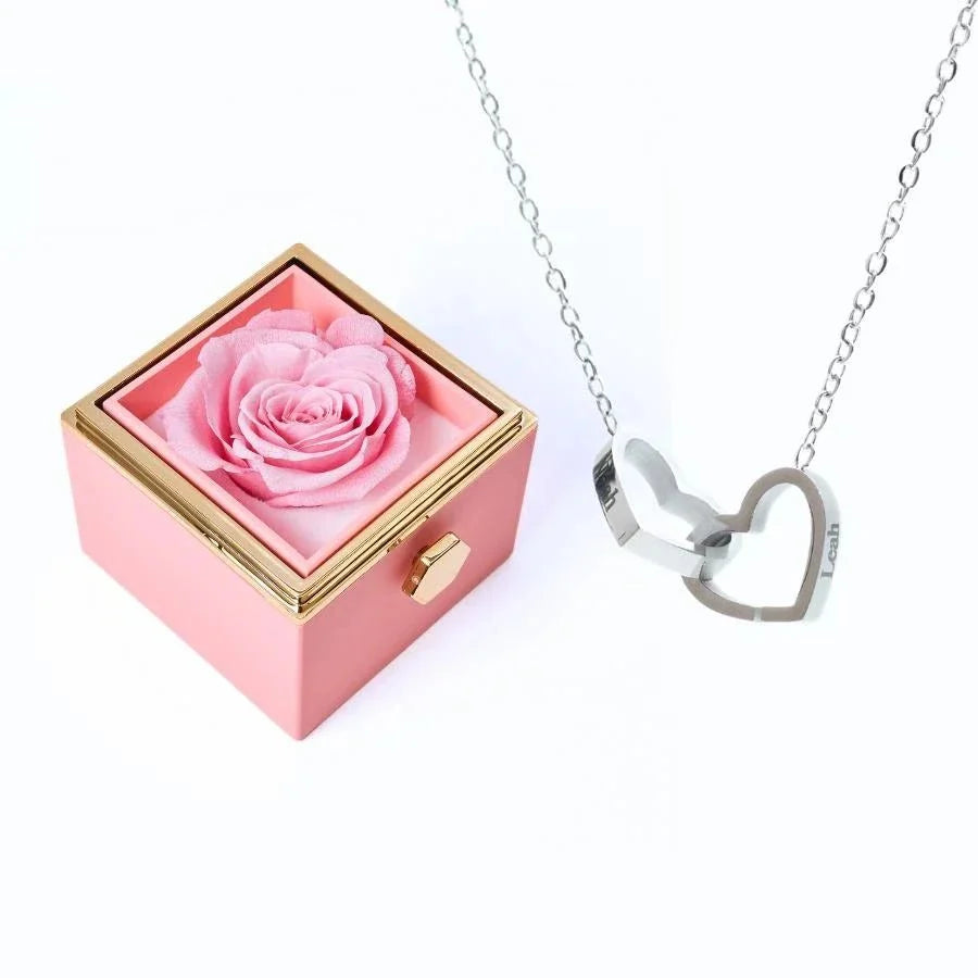 Roses Éternelles & Collier Personnalisé - Soraya Memories