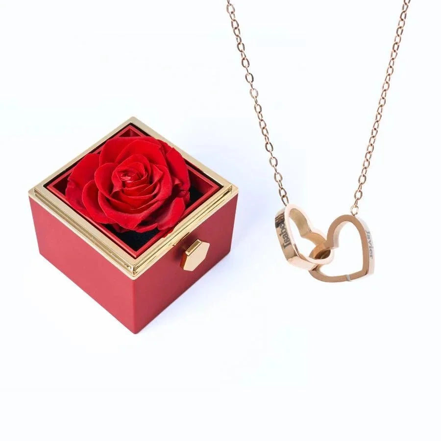 Roses Éternelles & Collier Personnalisé - Soraya Memories