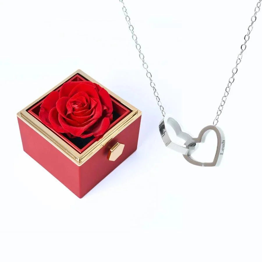 Roses Éternelles & Collier Personnalisé - Soraya Memories