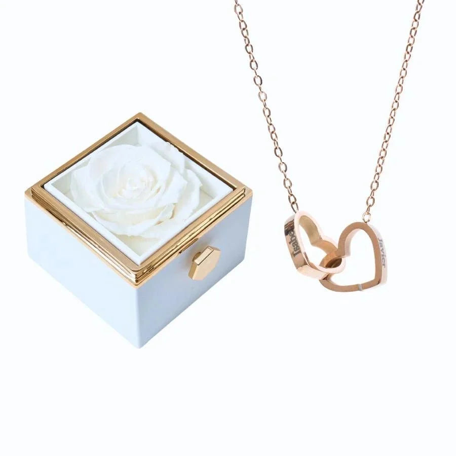Roses Éternelles & Collier Personnalisé - Soraya Memories