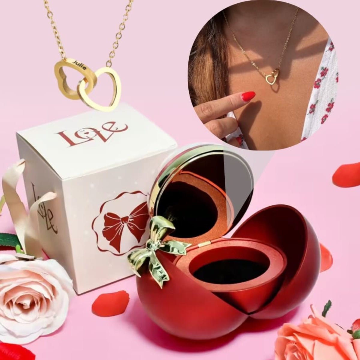 Eternal Globe & Personalized Necklace