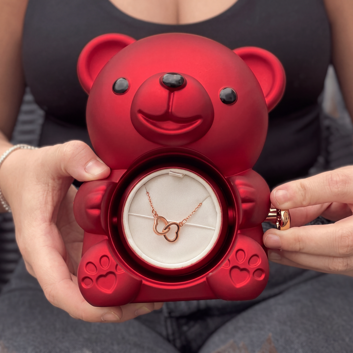 Eternal Bear & Personalized Necklace