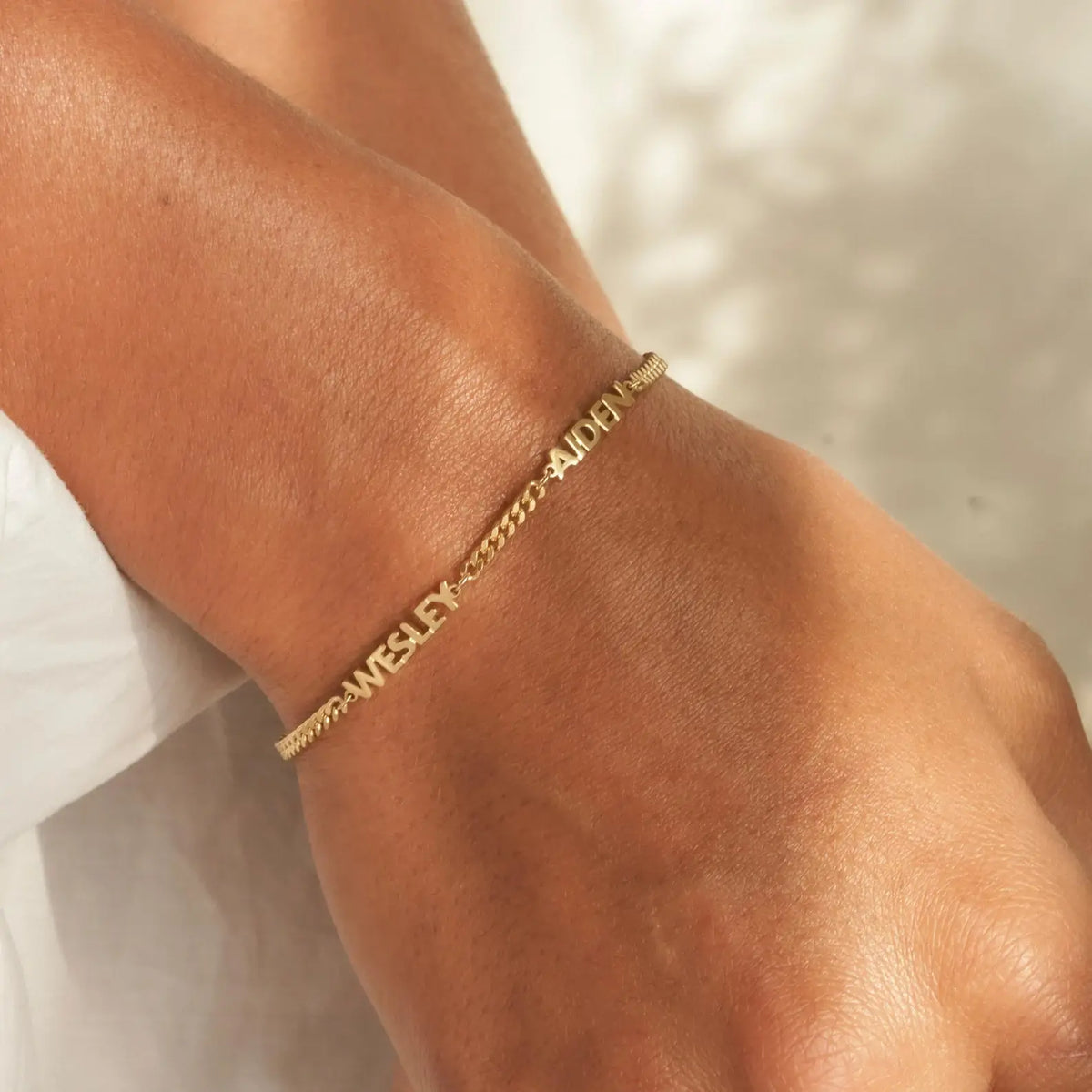 Pulsera de cadena con nombre personalizado